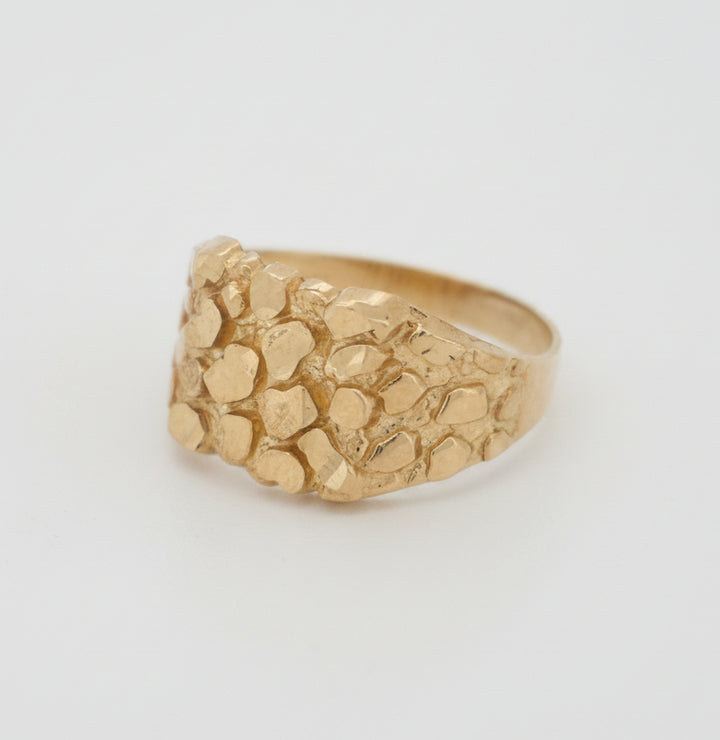 10K  NUGGET RING