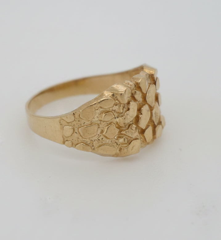 10K  NUGGET RING