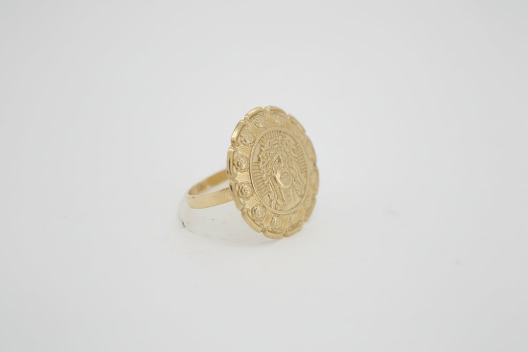 10K JESUS FACE RING