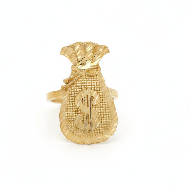 10K  MONEY BAG RING