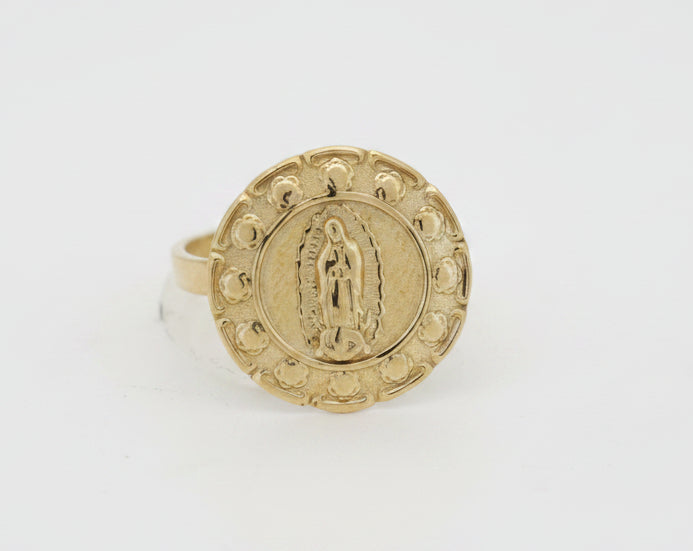 10K VIRGIN MARY RING