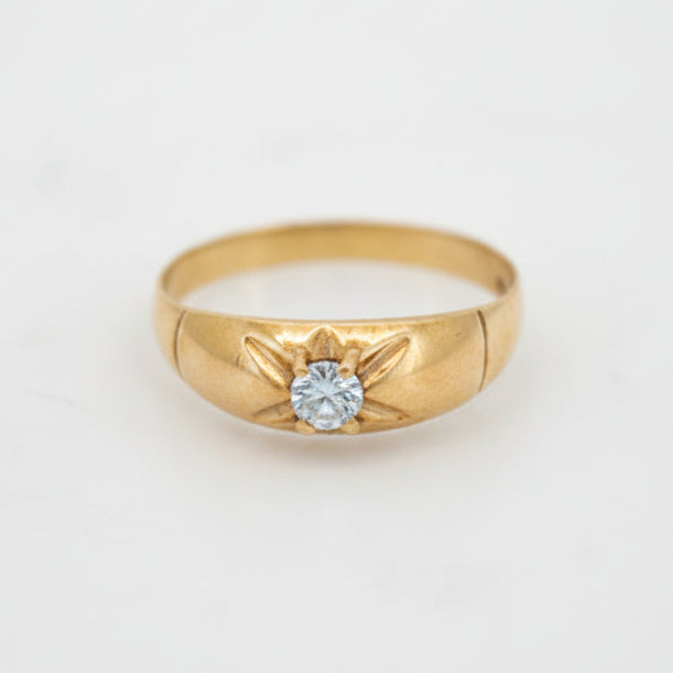 10K WOMENS CZ RING