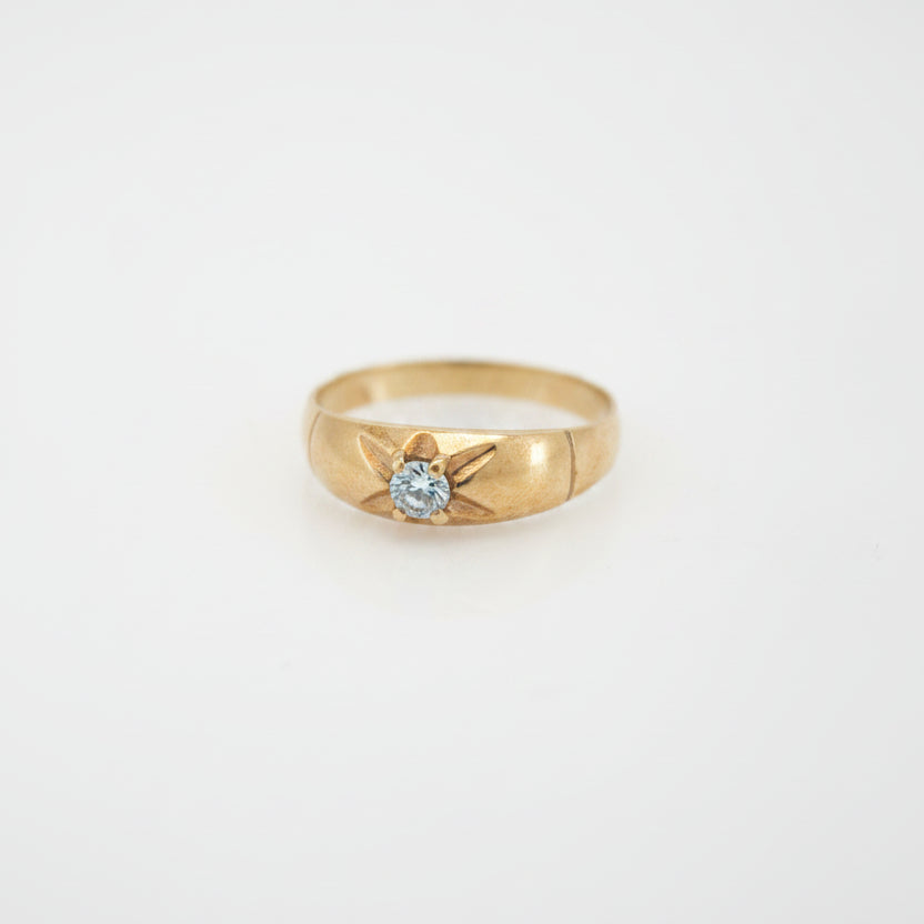 10K WOMENS CZ RING