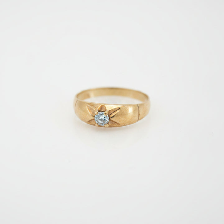 10K WOMENS CZ RING