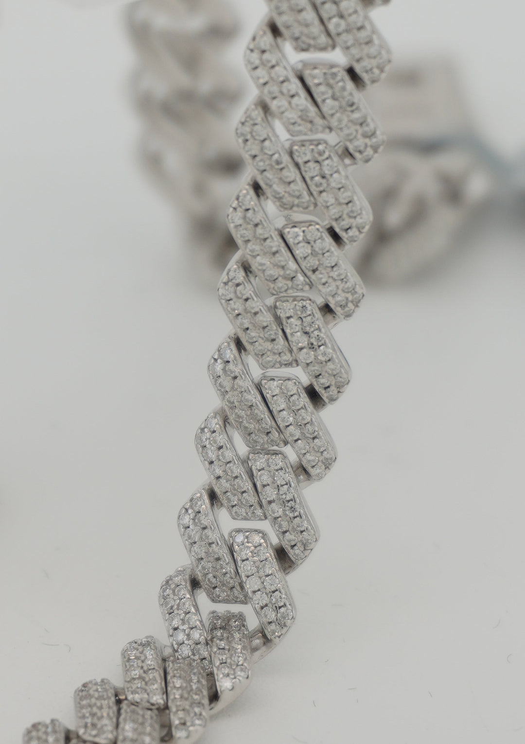925 SILVER MOISSANITE BRACELET 7 INCHES 8MM