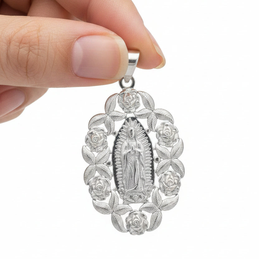 925 STERLING SILVER VIRGIN MARY PENDANT