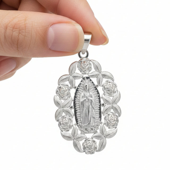 925 STERLING SILVER VIRGIN MARY PENDANT