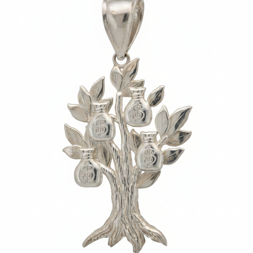 925 STERLING SILVER MONEY TREE PENDANT