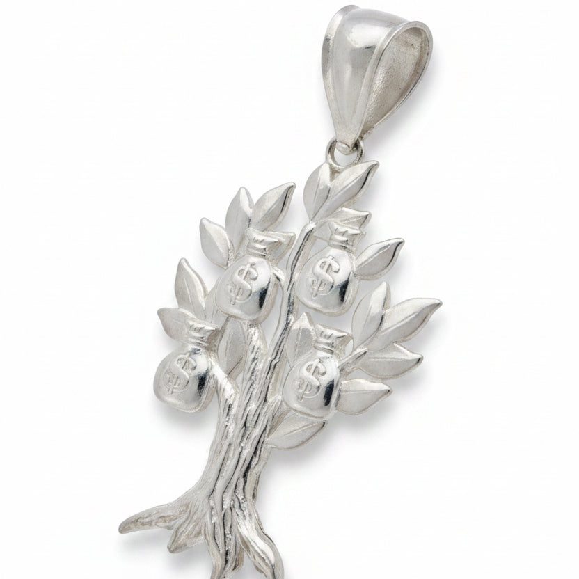925 STERLING SILVER MONEY TREE PENDANT