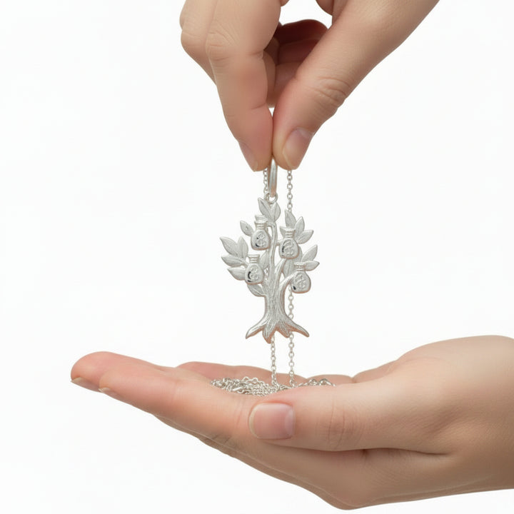 925 STERLING SILVER MONEY TREE PENDANT