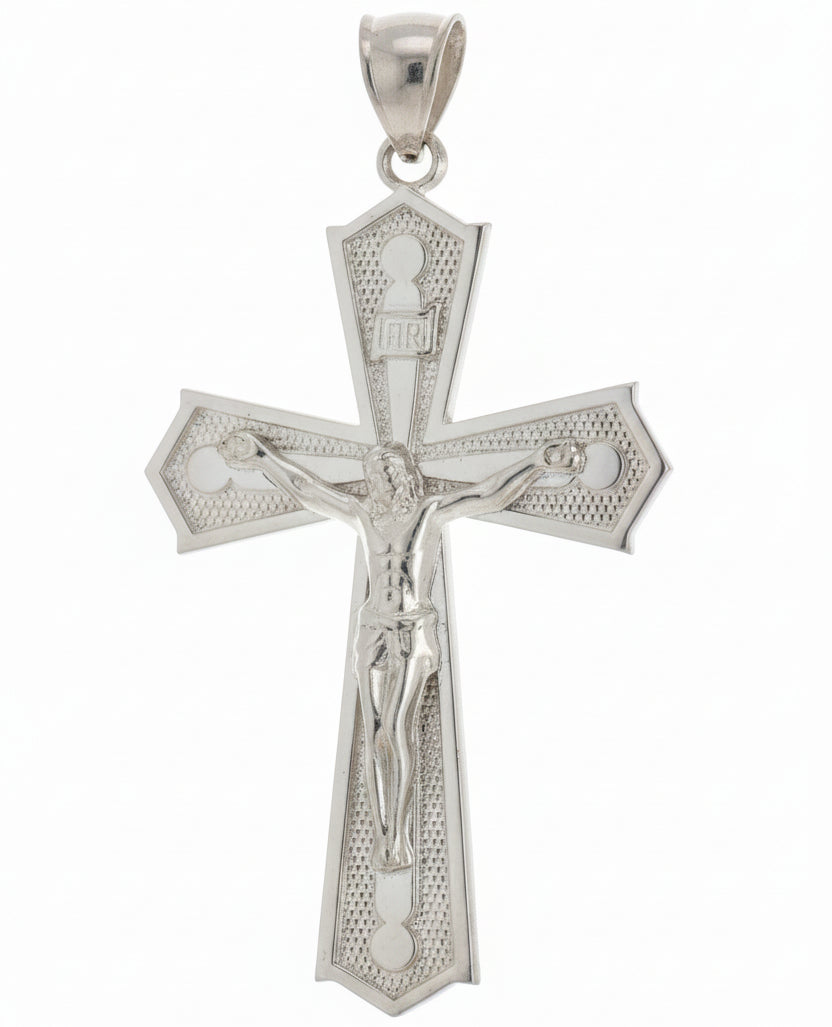 925 SILVER CROSS WITH JESUS PENDANT