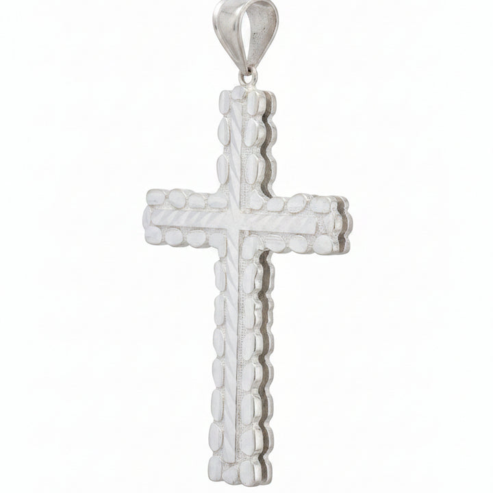925 SILVER NUGGET CROSS PENDANT