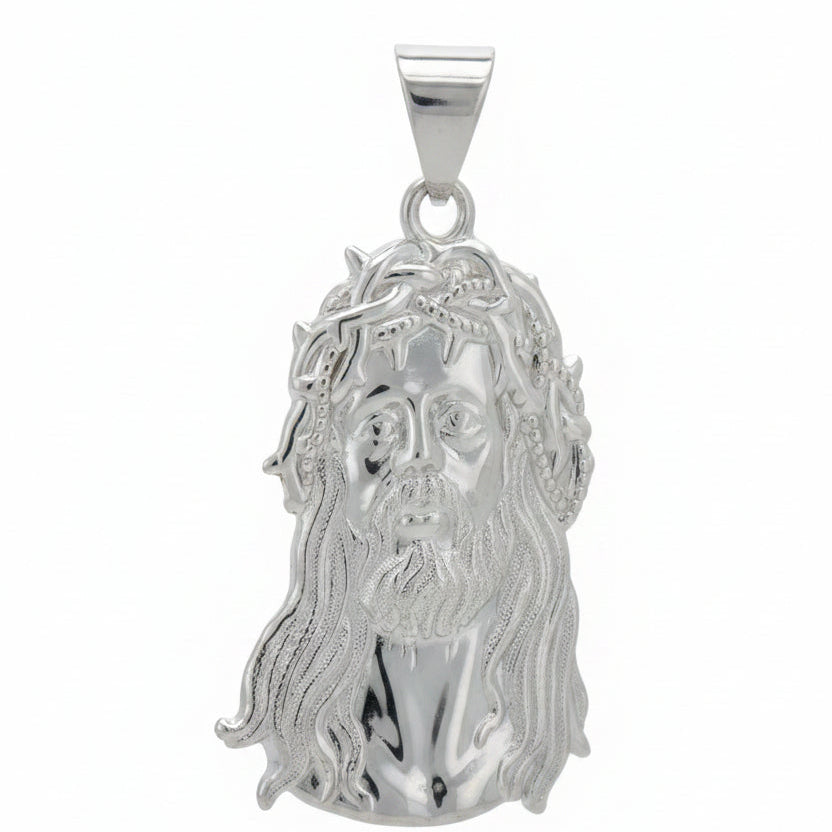 925 SILVER JESUS FACE PENDANT