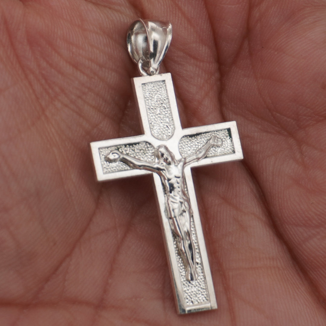 925 SILVER CROSS JESUS PENDANT