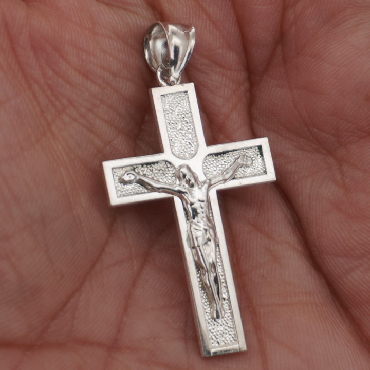 925 SILVER CROSS JESUS PENDANT