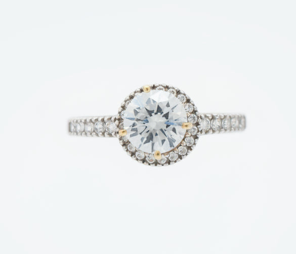 10K YELLOW GOLD WOMEN CZ RING