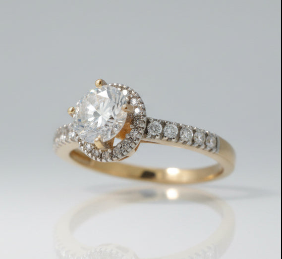 10K YELLOW GOLD WOMEN CZ RING