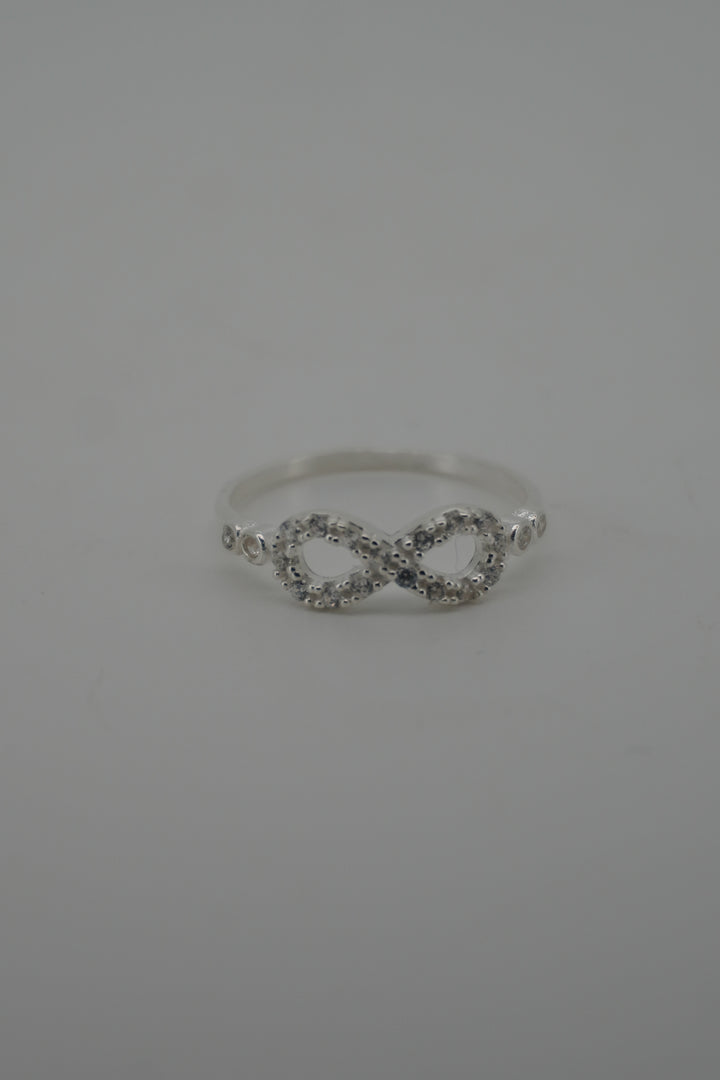 925 SILVER INFINITY CZ RING
