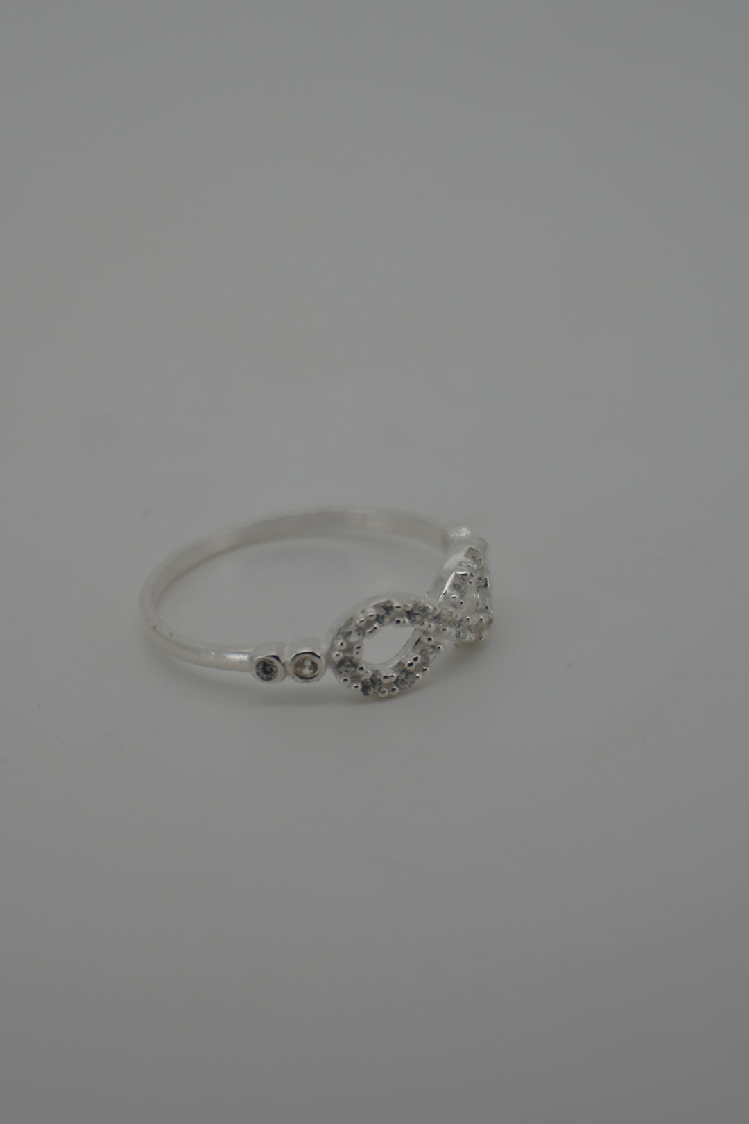 925 SILVER INFINITY CZ RING