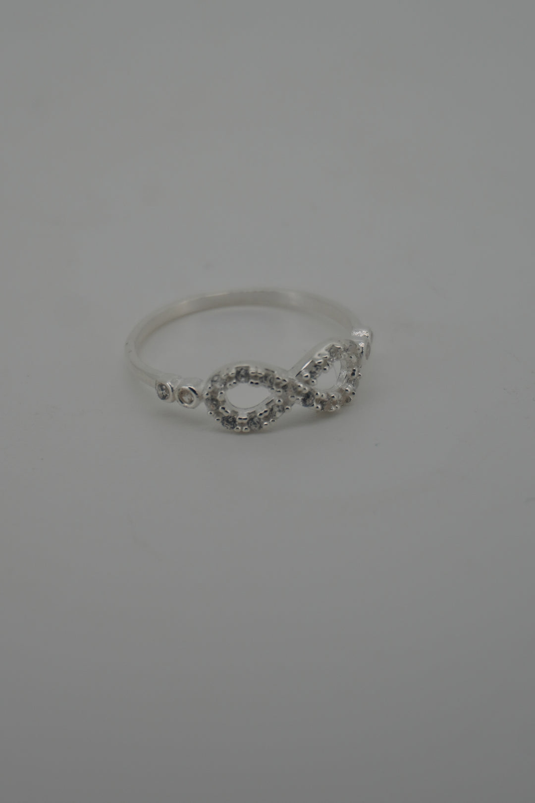 925 SILVER INFINITY CZ RING