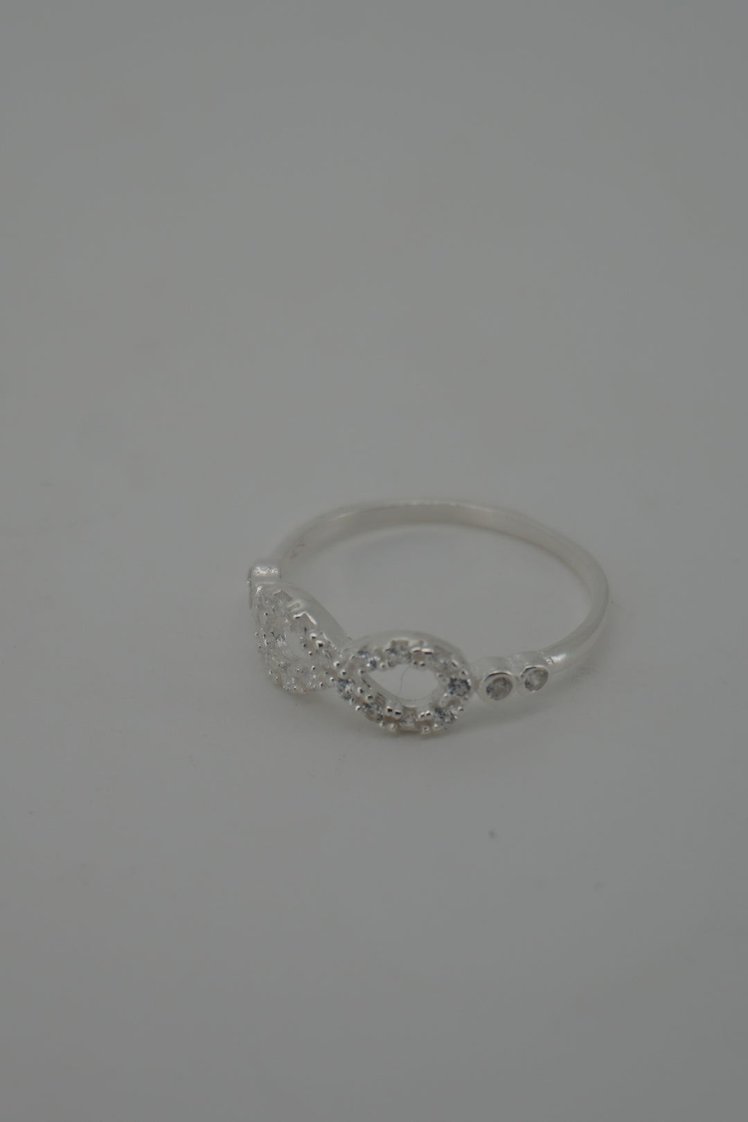 925 SILVER INFINITY CZ RING