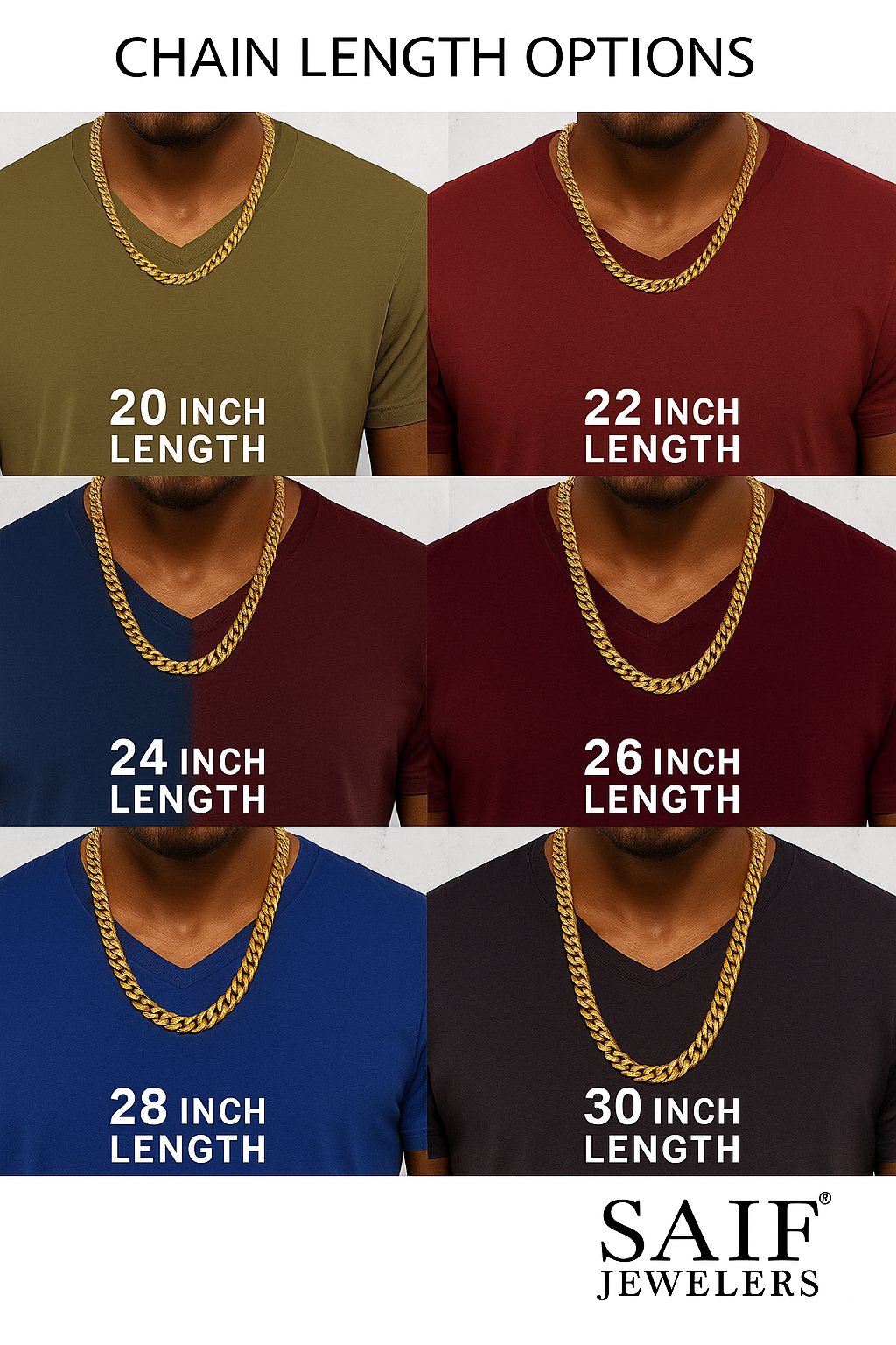 GOLD SEMI SOLID MIAMI CUBAN LINK CHAIN 10K / 14K