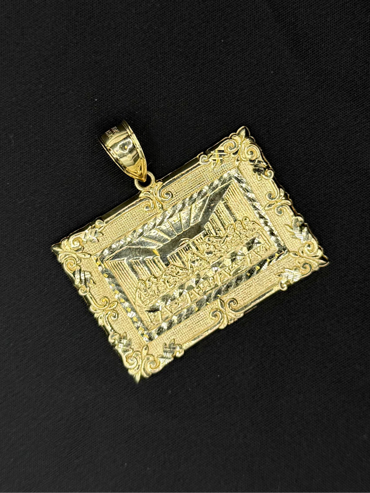 10K GOLD LAST SUPPER 3D PENDANT