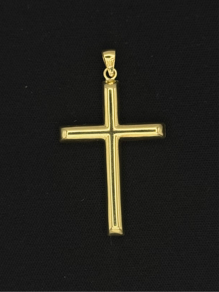 10K GOLD DIA CUT CROSS PENDANT