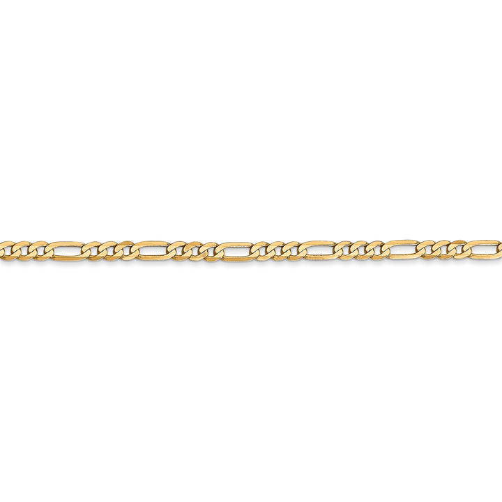 14k 2.75mm Flat Figaro Chain