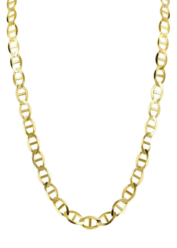 GOLD SOLID MARINER SOLID CHAIN 10K / 14K GOLD