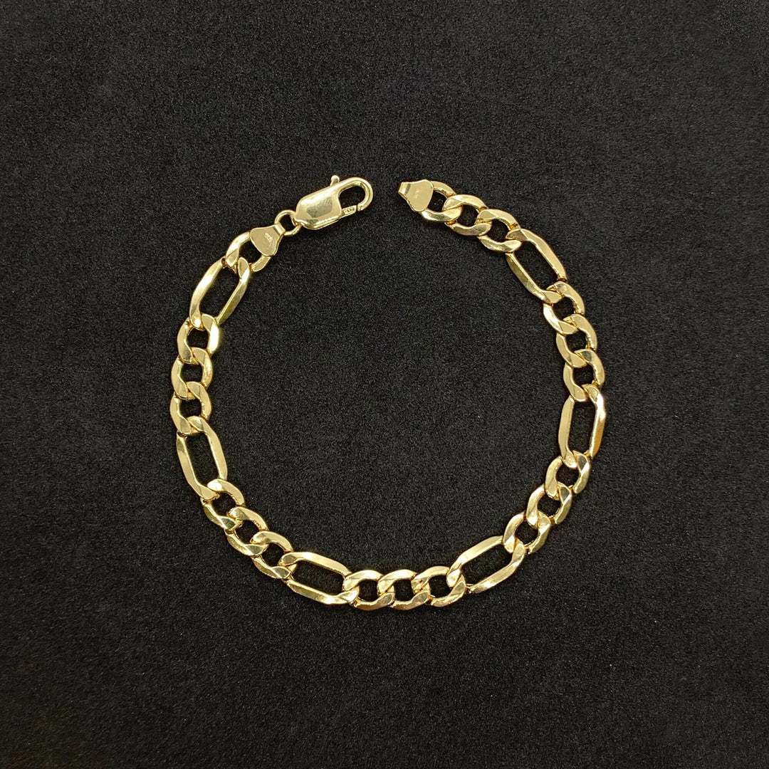 SOLID FIGARO BRACELETS 10K / 14K GOLD