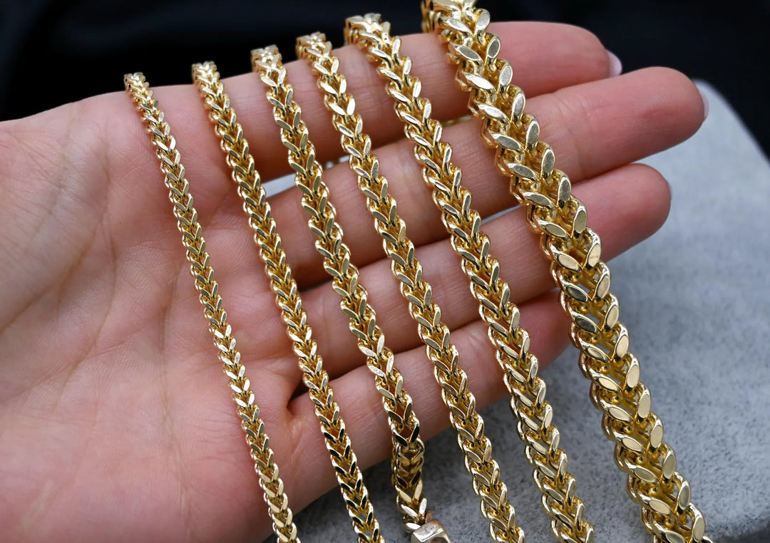 SEMI SOLID FRANCO BRACELETS 10K / 14K Gold