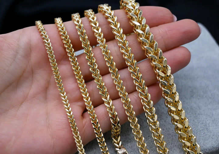 SEMI SOLID FRANCO BRACELETS 10K / 14K Gold