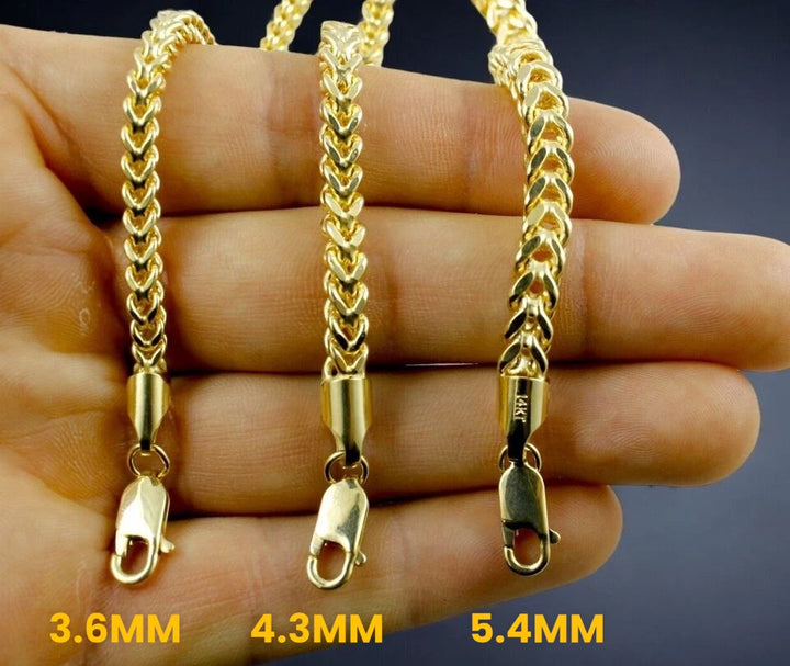 SEMI SOLID FRANCO BRACELETS 10K / 14K Gold
