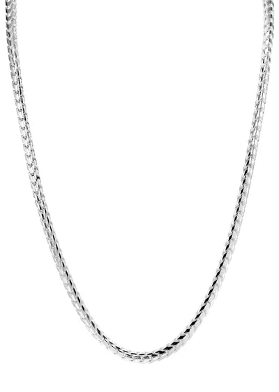 WHITE GOLD SOLID FRANCO CHAINS 10K / 14K WHITE GOLD