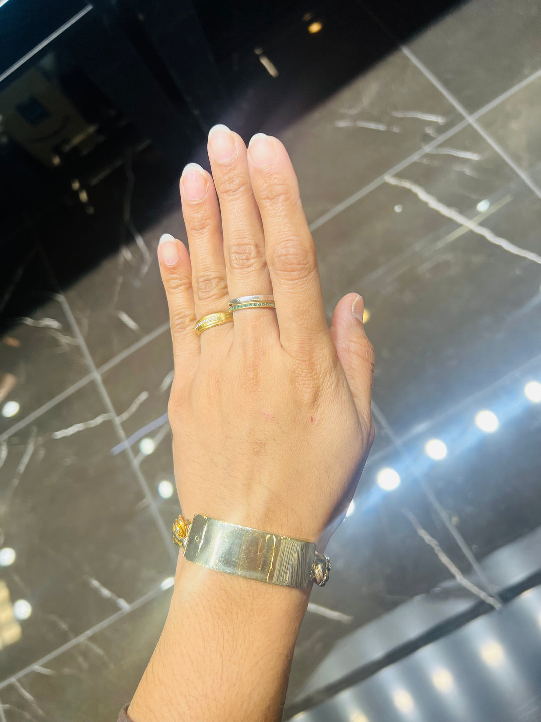 10K Y/G CHINO ID BRACELET