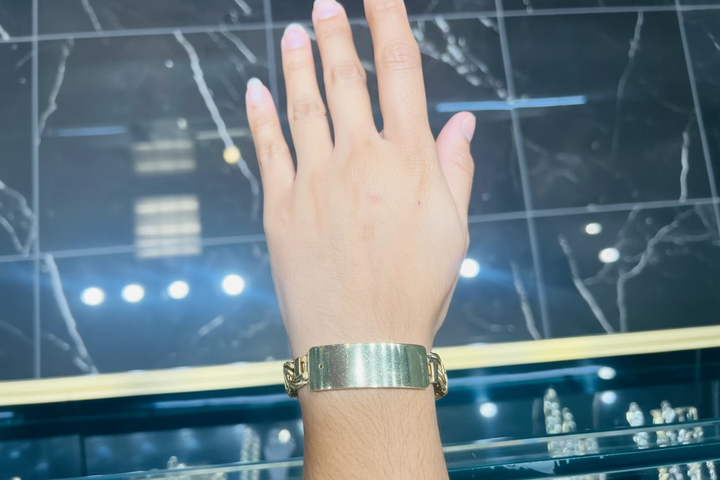 10K Y/G CHINO ID BRACELET