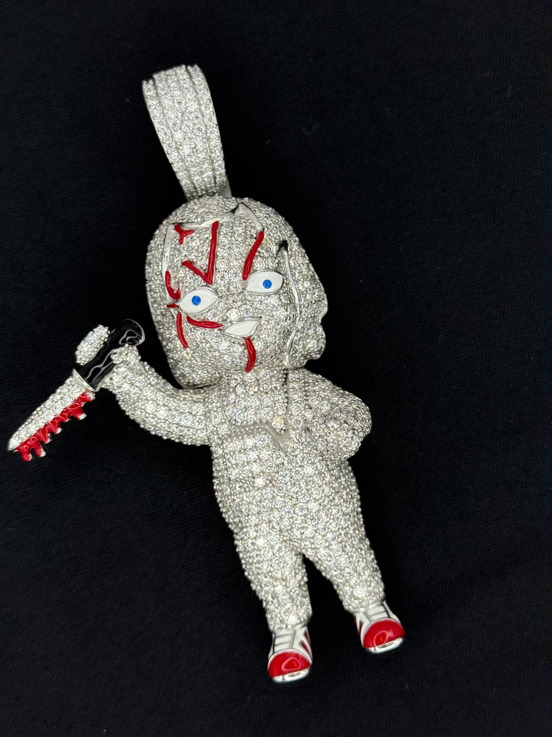 925 SILVER MOISSANITE CHUCKY PENDANT