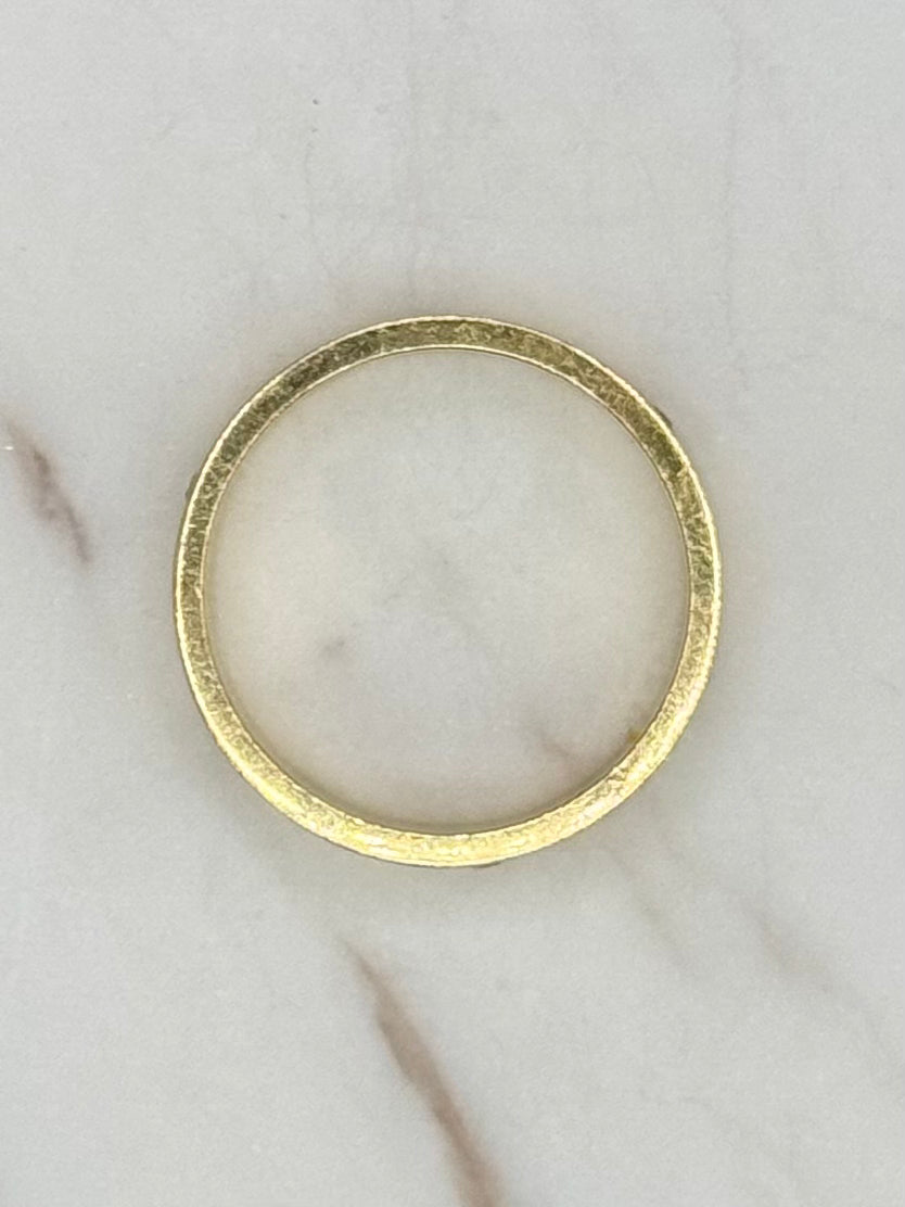 14K GOLD CARTIER BAND WITH CZ STONE