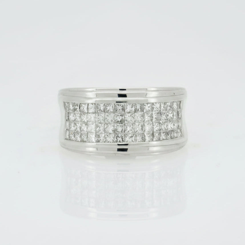 14KT W/G 2.00CTW DIAMOND MENS RING