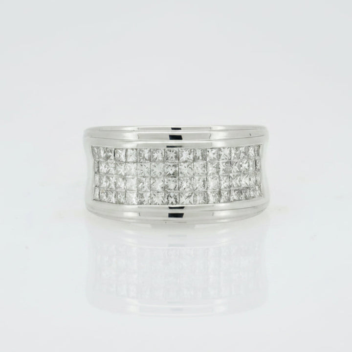 14KT W/G 2.00CTW DIAMOND MENS RING