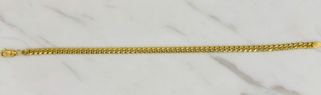 10K YELLOW GOLD MIAMI CUBAN BRACELET