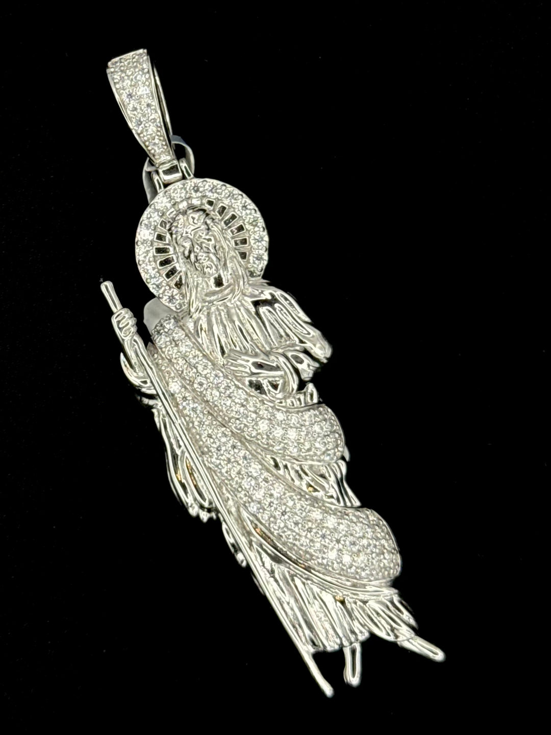 925 SILVER MOISSANITE SAINT JUDE PENDANT