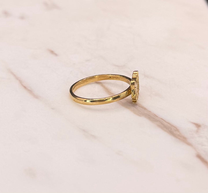 10K GOLD HELLO KITTY FACE RING