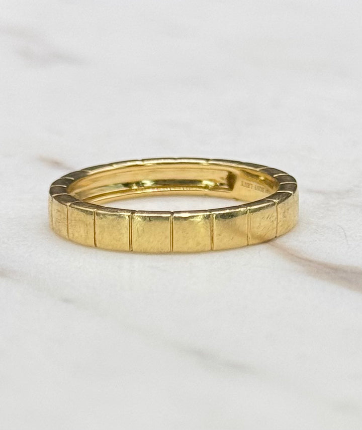 14K GOLD RIDGED BAND