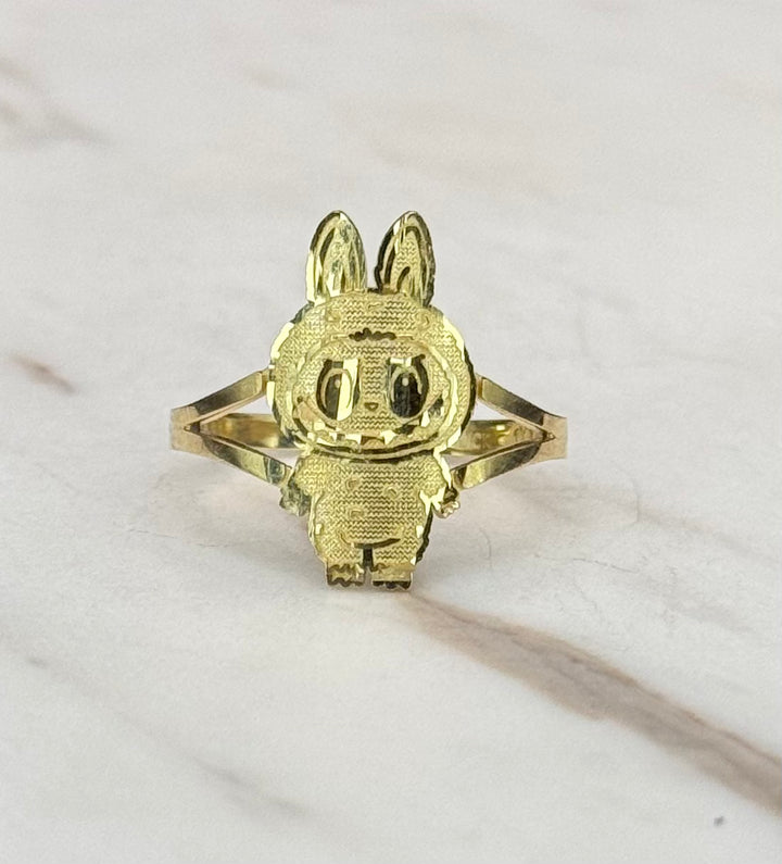 10K GOLD LABUBU RING