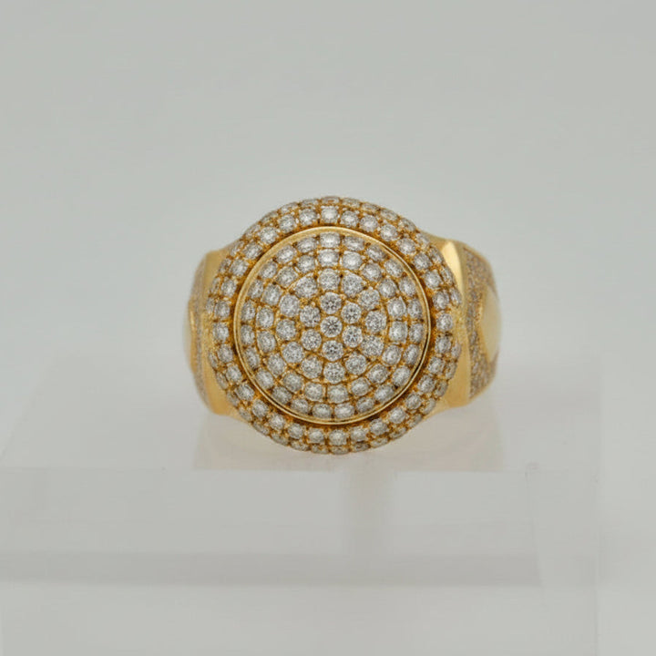 14K Y/G 1.50CTW DIAMOND MENS RING
