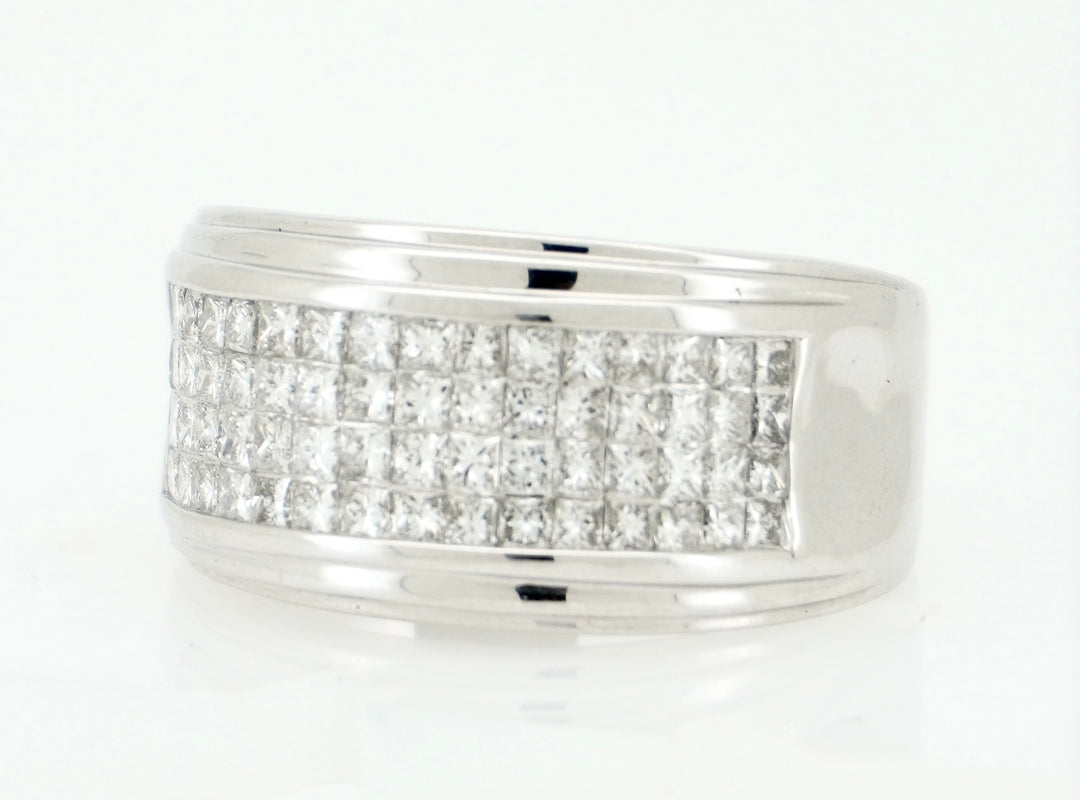 14KT W/G 2.00CTW DIAMOND MENS RING