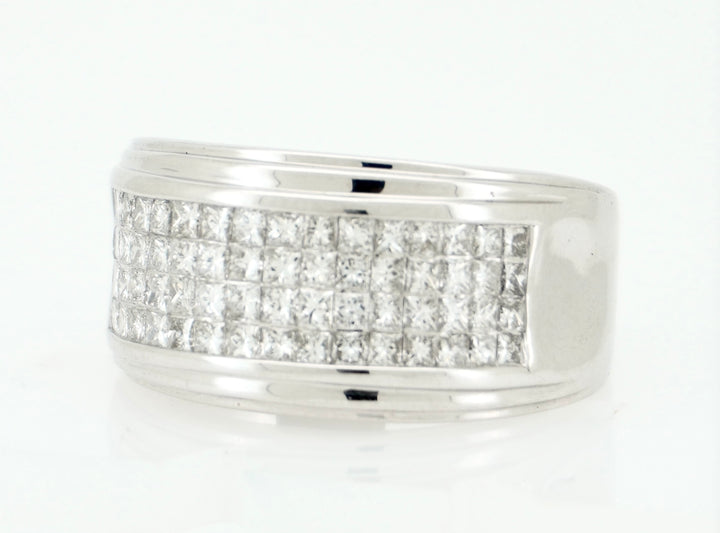 14KT W/G 2.00CTW DIAMOND MENS RING