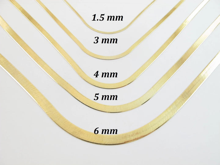 GOLD HERRINGBONE CHAINS 10K